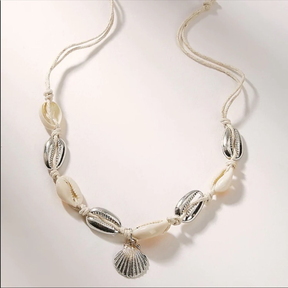LAST SET SALE Silver Shell Bracelet or Anklet - Picture 2 of 3